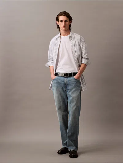 Calvin Klein Men's 90s Straight Jean In White