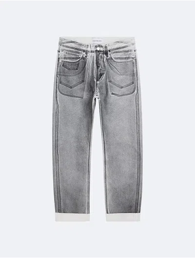 Calvin Klein Men's 90s Straight Jeans In Medium Denim