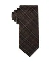 Calvin Klein Men's Addison Plaid Tie In Brown