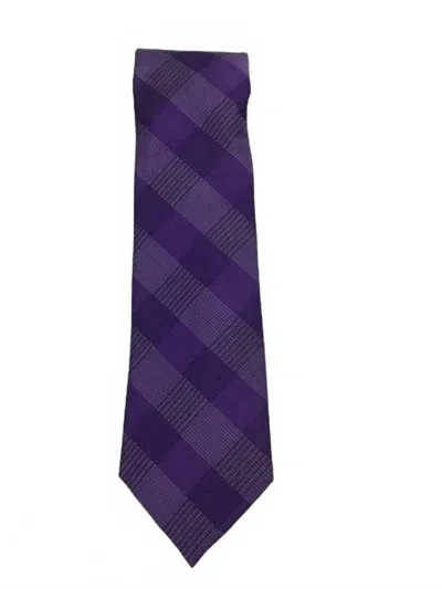 Calvin Klein Men's Aiden Grid Tie Purple