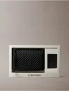 Calvin Klein Men's Allover Emblem Logo Zip Pouch + Solid Card Case Set In Black