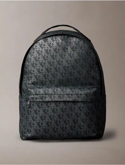 Calvin Klein Men's Allover Monogram Logo Backpack