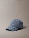 Calvin Klein Men's Allover Monogram Logo Baseball Cap In Blue