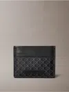 Calvin Klein Men's Allover Monogram Logo Card Case In Black