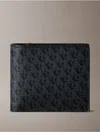 Calvin Klein Men's Allover Monogram Logo Matte Bifold Wallet