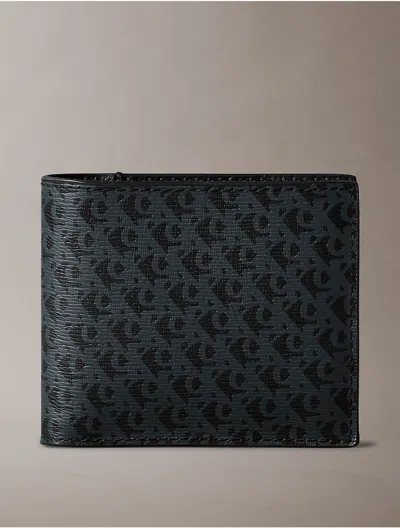 CALVIN KLEIN MEN'S ALLOVER MONOGRAM LOGO WALLET