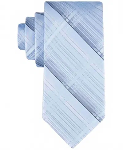 Calvin Klein Men's Ansel Shaded Plaid Tie In Light Blue