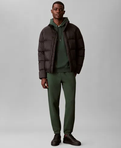 Calvin Klein Men's Archive Logo Regular Fit Joggers In Brown