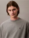 Calvin Klein Men's Archive Logo Relaxed Crewneck T-shirt In Gray