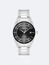 Calvin Klein Men's Automatic H-link Bracelet Watch In Black