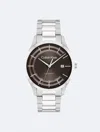 Calvin Klein Men's Automatic H-link Bracelet Watch In Brown