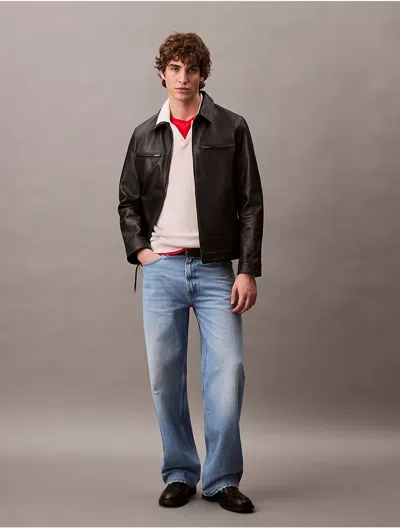 Calvin Klein Men's Baggy Fit Jeans In Arrow Stone