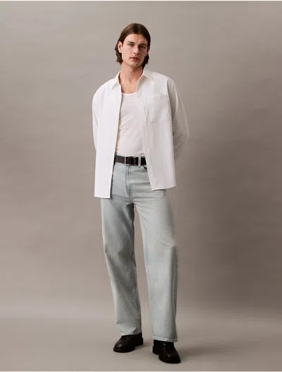 Calvin Klein Men's Baggy Fit Jeans In Light Crescent