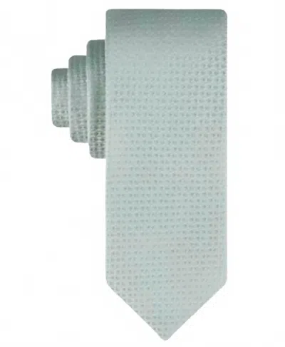 Calvin Klein Men's Baker Geo-pattern Tie In Sage Green In Blue