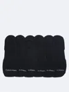 Calvin Klein Men's Flat Knit Logo 6-pack Liner Socks