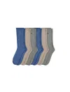 Calvin Klein Men's Basic Crew 6-pack Socks In Blue