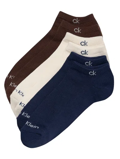 Calvin Klein Men's Basic Cushion No Show 6-pack Socks In Multi