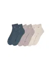 Calvin Klein Men's Basic Cushion Quarter 6-pack Socks In Multi