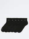 Calvin Klein Men's Basic Cushion Quarter 6-pack Socks In Black