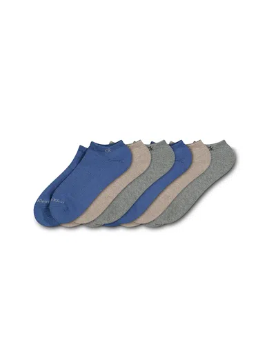 Calvin Klein Men's Basic No-show 6-pack Socks In Blue