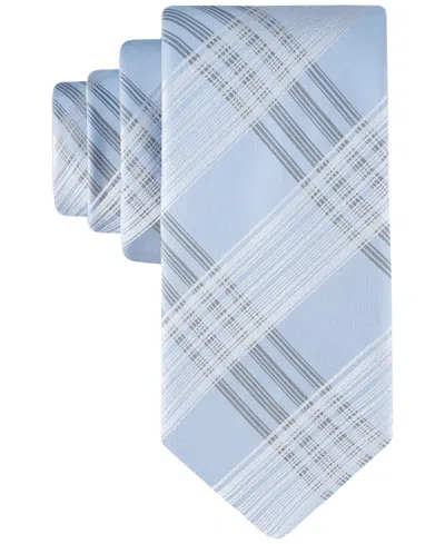 Calvin Klein Men's Beldon Plaid Tie In Blue