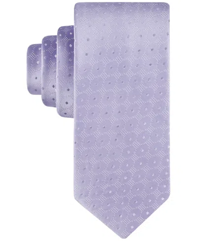 Calvin Klein Men's Bentley Dot Tie In Lilac