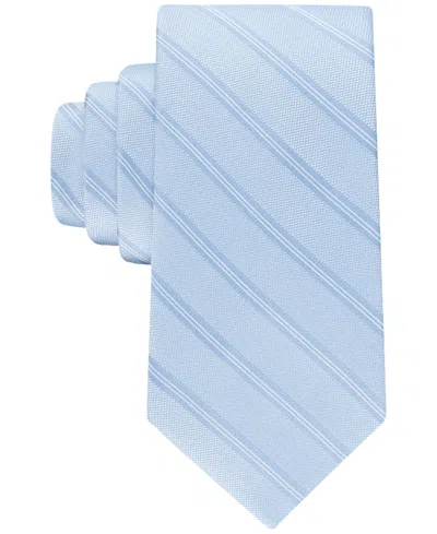 Calvin Klein Men's Birch Stripe Tie In Blue