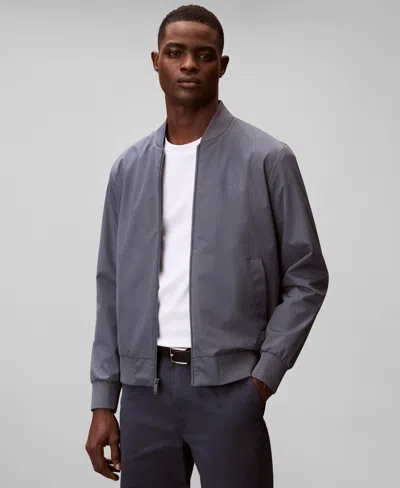 Calvin Klein Men's Birdseye Round Collar Bomber Jacket