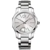 Calvin Klein Men's Biz Silver Dial Watch In Silver