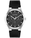 Calvin Klein Men's Black Leather Strap Watch, 39mm