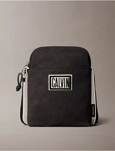 Calvin Klein Men's Bold Logo Graphic Reporter Bag In Pink