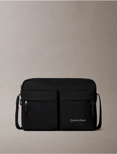 Calvin Klein Men's Bold Monologo Laptop Flight Bag In Blue