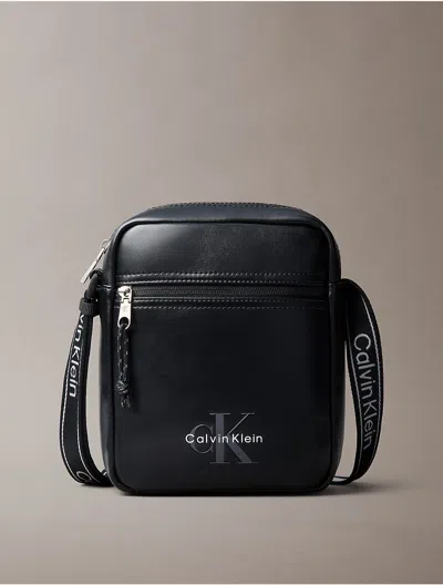 Calvin Klein Men's Bold Monologo Webbing Strap Reporter Bag In Pink