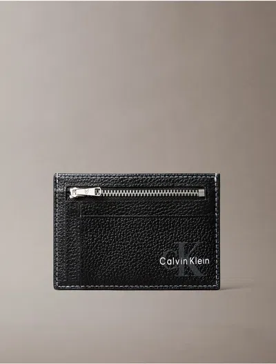 Calvin Klein Men's Bold Pebble Id Card Case In White