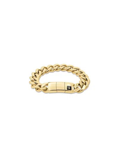 Calvin Klein Men's Bold Polished Chain Bracelet In Gold