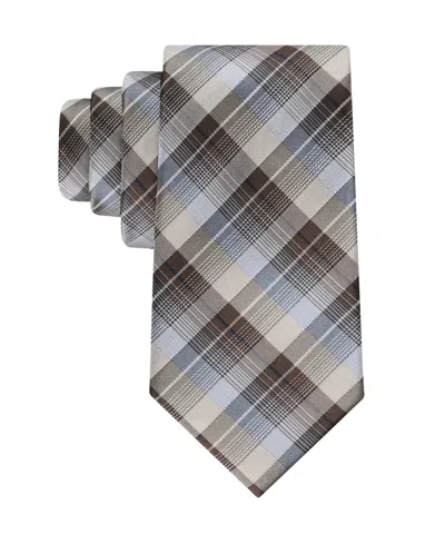 Calvin Klein Men's Brooklyn Plaid Tie In Multi