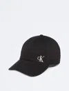 Calvin Klein Men's Brushed Cotton Twill Logo Baseball Cap In Black