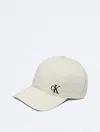 Calvin Klein Men's Brushed Cotton Twill Logo Baseball Cap In Bone White