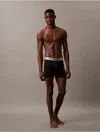Calvin Klein Men's Brushed Microfiber Stretch Boxer Brief In Black