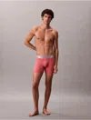 Calvin Klein Men's Brushed Microfiber Stretch Boxer Brief In Pink