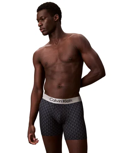 Calvin Klein Men's Brushed Microfiber Stretch Boxer Brief In Multi