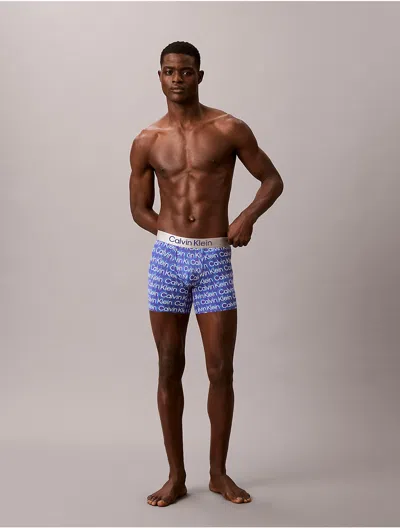 Calvin Klein Men's Brushed Microfiber Stretch Boxer Brief In Multi
