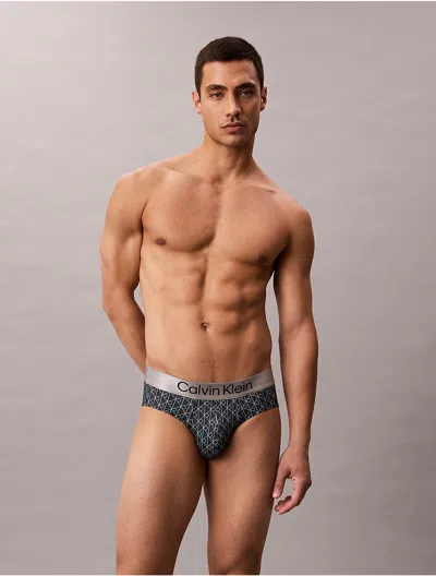 Calvin Klein Men's Brushed Microfiber Stretch Hip Brief In Multi