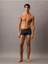 Calvin Klein Men's Brushed Microfiber Stretch Low Rise Trunk In Blue