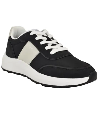 Calvin Klein Men's Byren Casual Lace-up Sneakers In Black,gray