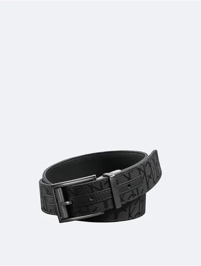 Calvin Klein Men's Caleb Logo Reversible Belt In Black