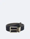 Calvin Klein Men's Caleb Logo Reversible Belt In Navy