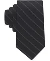 Calvin Klein Men's Callie Diagonal Pinstripe Tie In Black