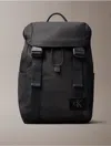 Calvin Klein Canvas Backpack In Black