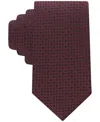 Calvin Klein Men's Carter Micro Neat Tie In Burgundy